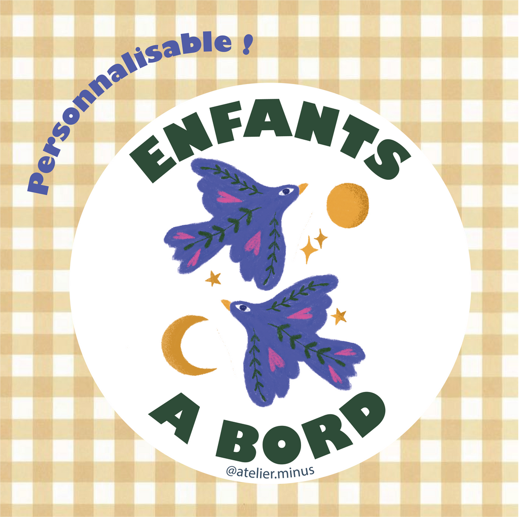Autollant voiture - Oiseaux Celestes