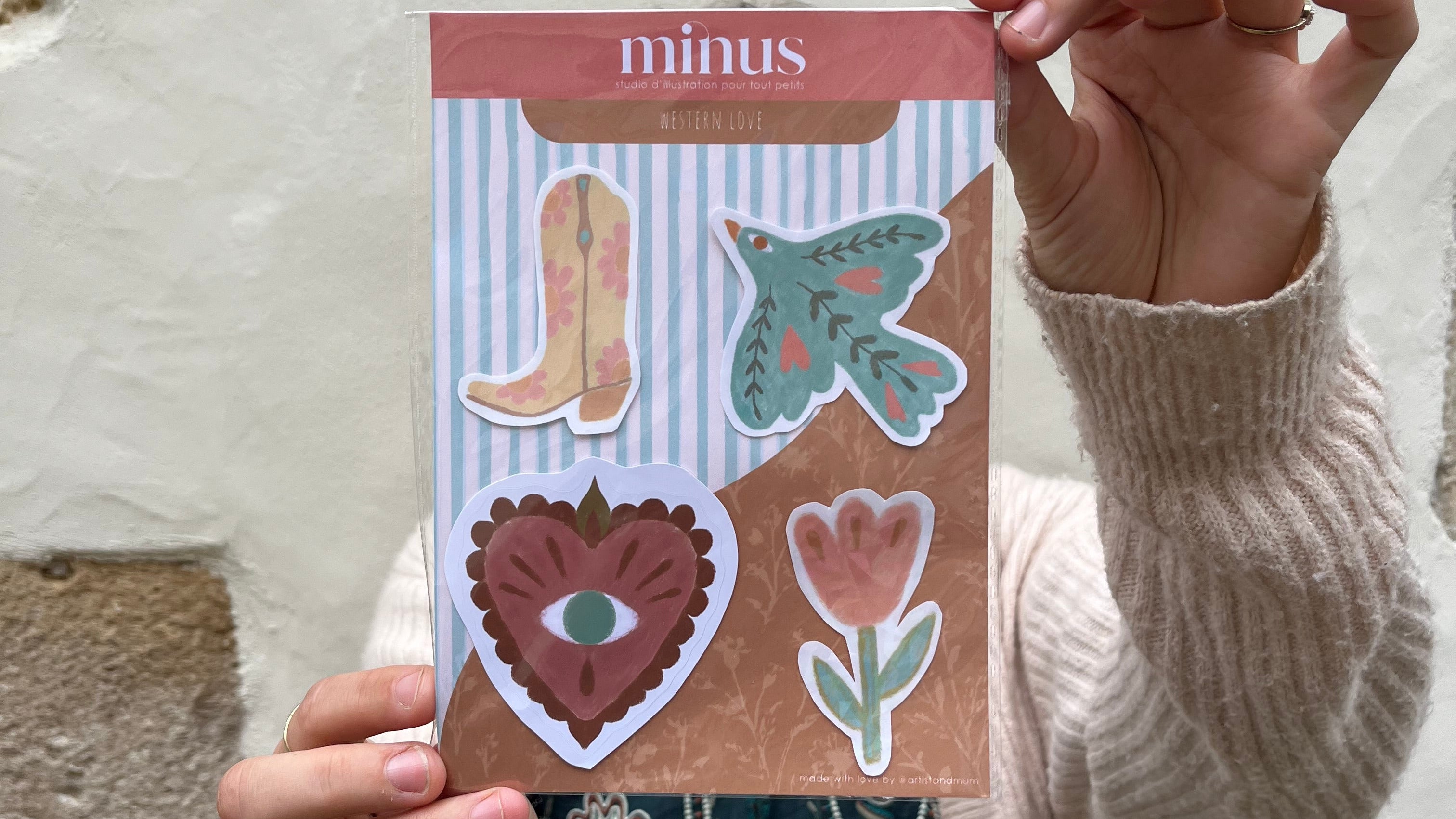 Planche de stickers - Western love