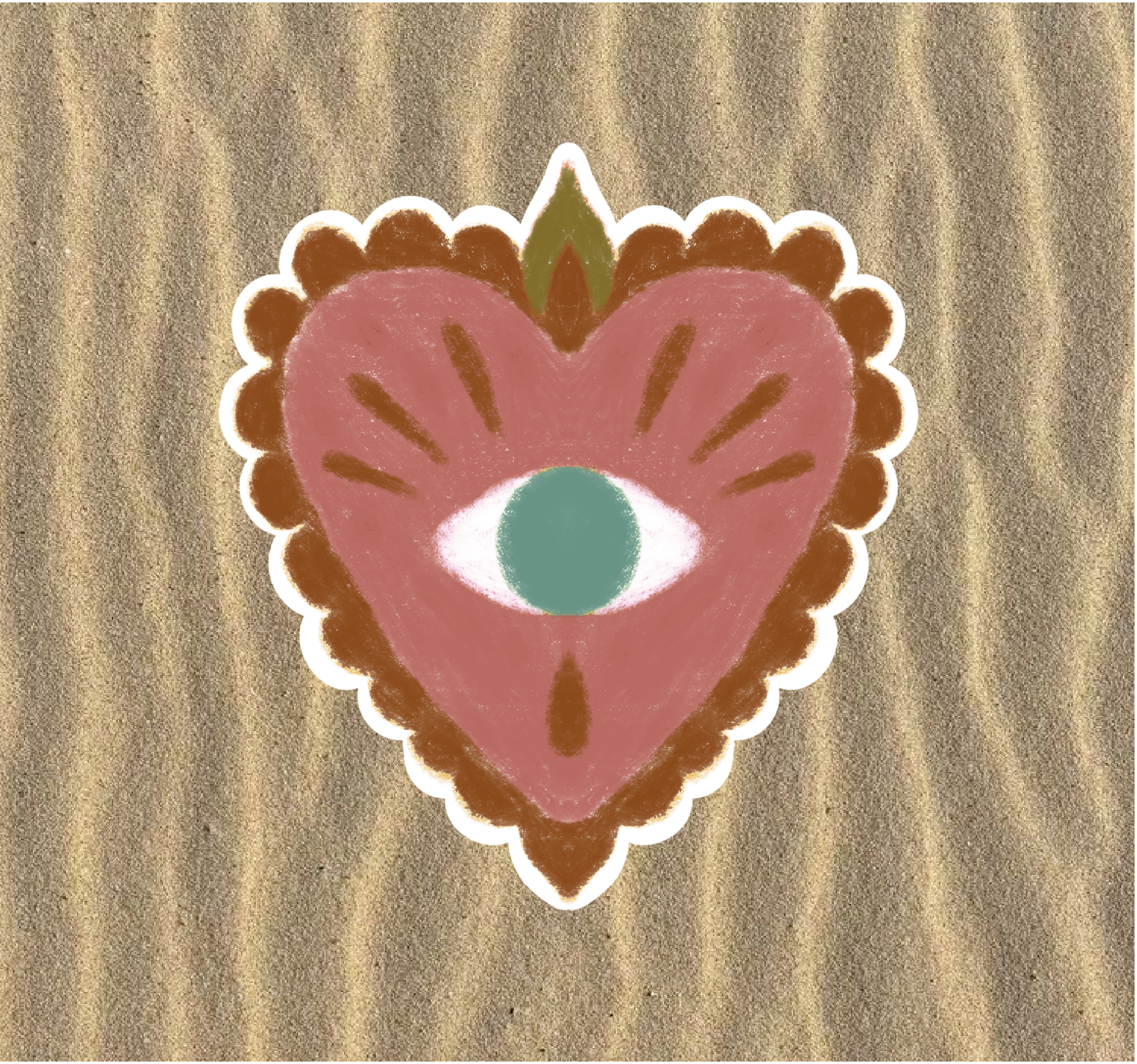 Stickers - Coeur sacré