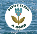 Autocollant voiture - Petite Fleur à bord