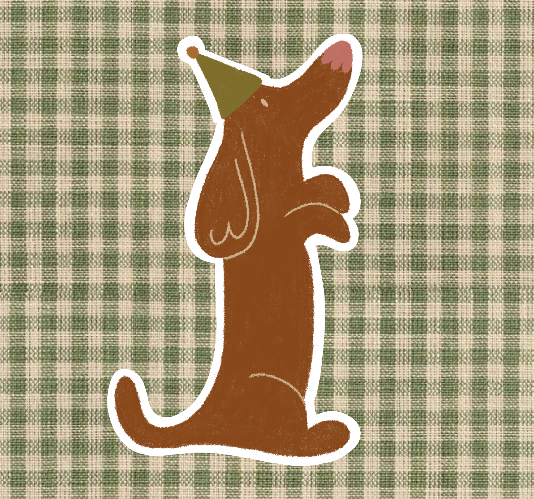 Stickers Teckel - Anniversaire